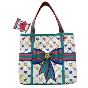 New Brighton Love Joy Elf Colorful Heart Holiday Tote Bag